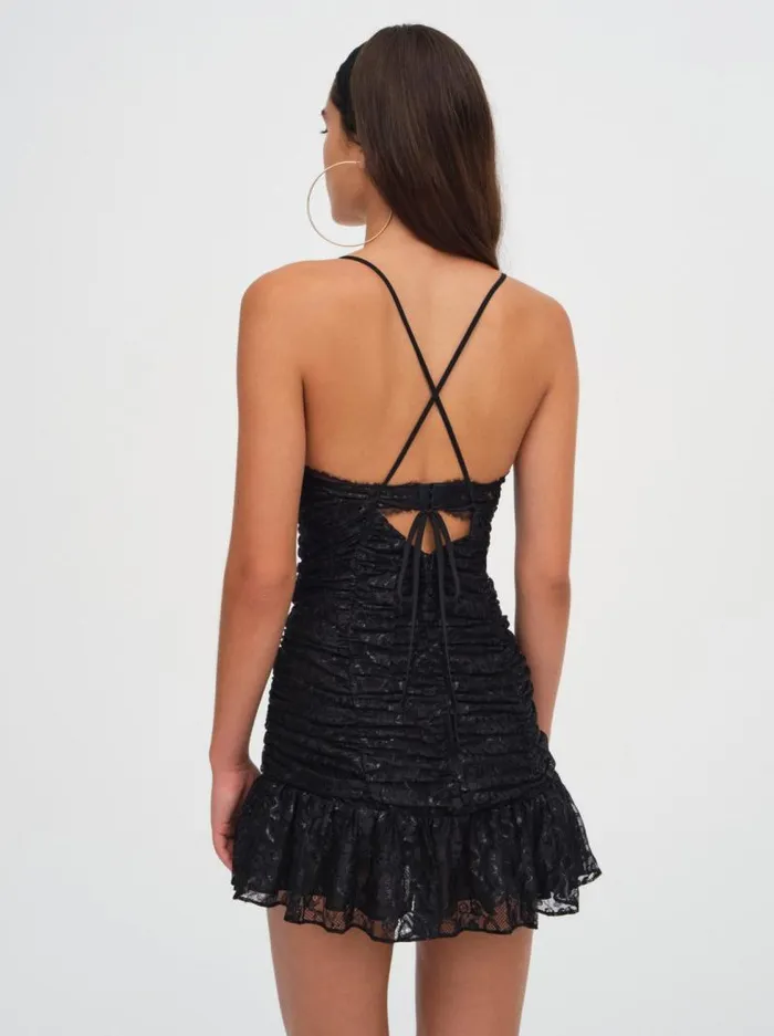 For Love and Lemons Dresses Bette Lace Mini Dress Black 8211 Women