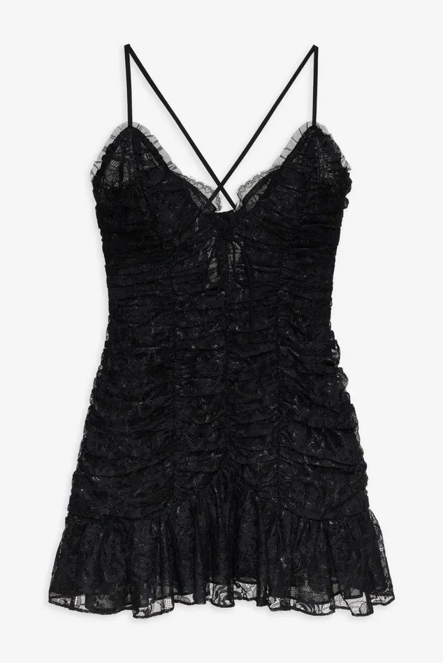 For Love and Lemons Dresses Bette Lace Mini Dress Black 8211 Women
