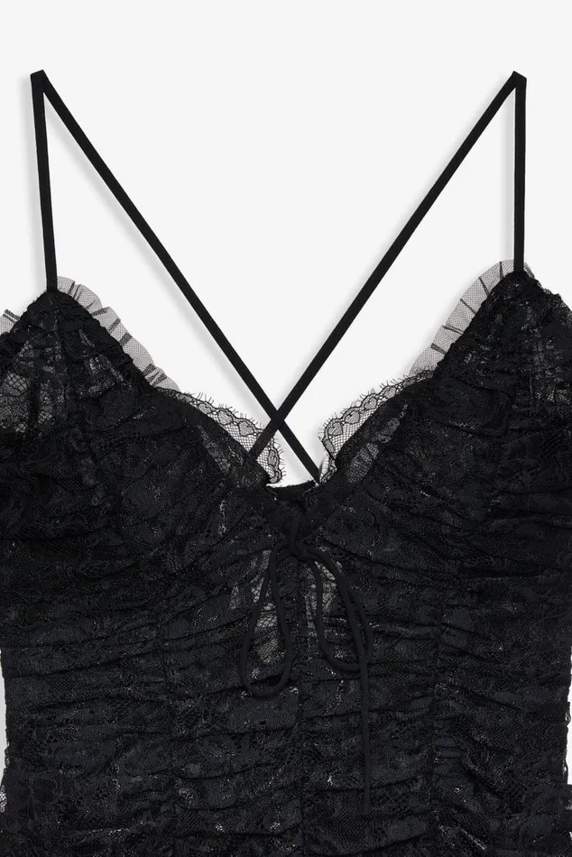 For Love and Lemons Dresses Bette Lace Mini Dress Black 8211 Women