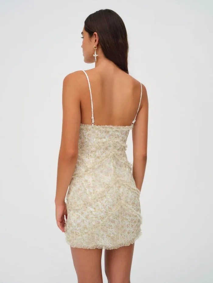For Love and Lemons Dresses Chania Mini Dress Yellow 8211 Women
