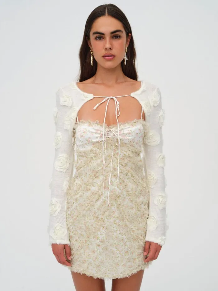 For Love and Lemons Dresses Chania Mini Dress Yellow 8211 Women