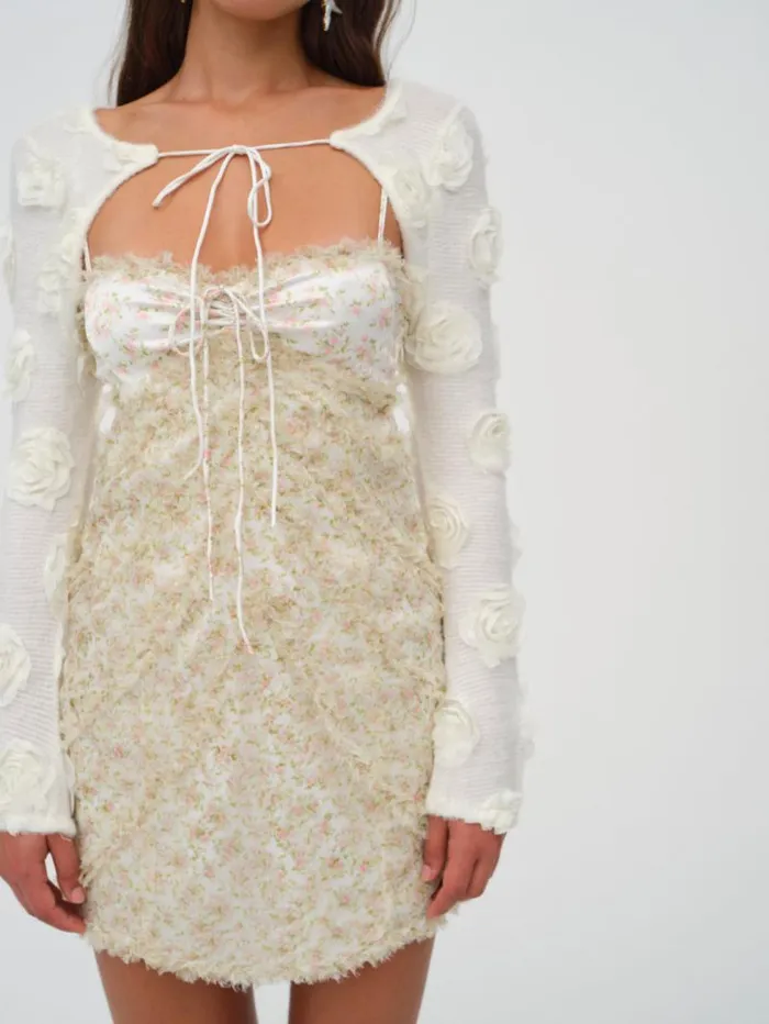 For Love and Lemons Dresses Chania Mini Dress Yellow 8211 Women