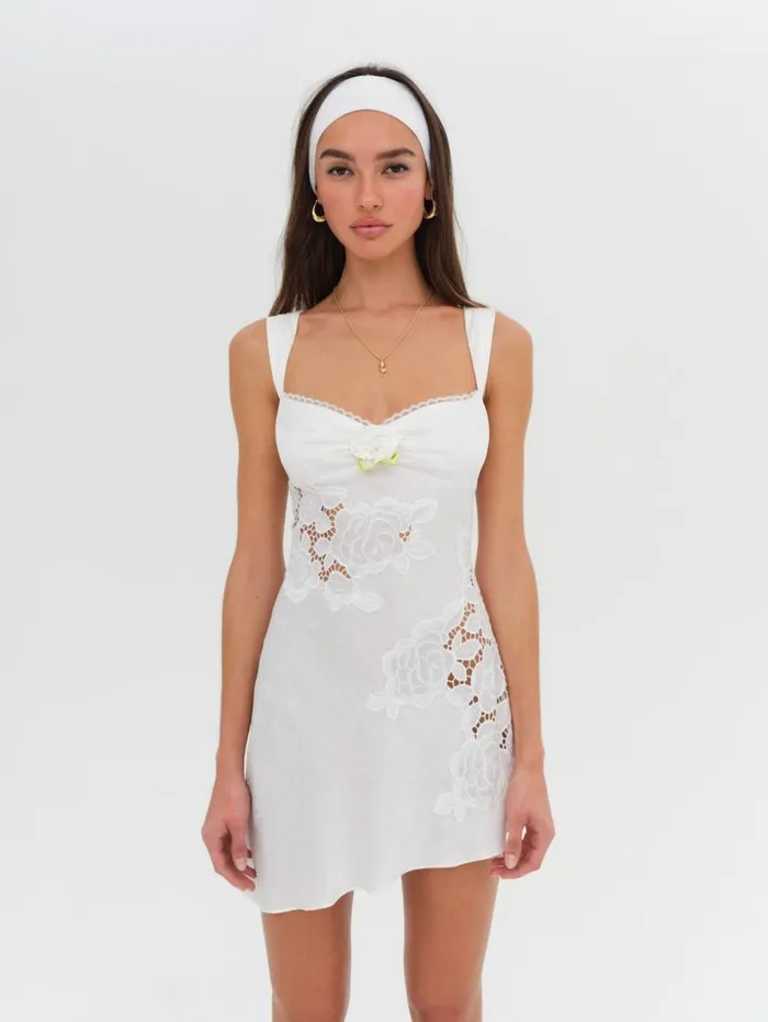 For Love and Lemons Dresses Claudia Mini Dress White 8211 Women