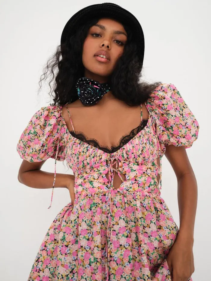 For Love and Lemons Dresses Isadora Midi Dress Multi 8211 Women For Love and Lemons Dresses Isadora Midi Dress Multi 8211 Women