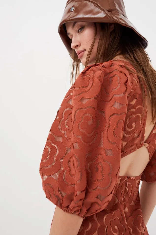 For Love and Lemons Dresses Letitia Mini Dress Red 8211 Women
