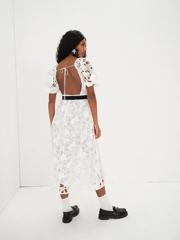 For Love and Lemons Dresses Marlene Midi Dress White 8211 Women For Love and Lemons Dresses Marlene Midi Dress White 8211 Women