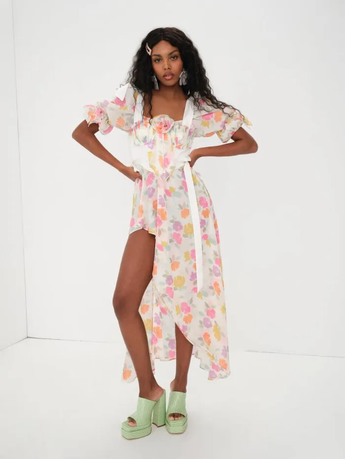 For Love and Lemons Dresses Petal Midi Dress Multi 8211 Women For Love and Lemons Dresses Petal Midi Dress Multi 8211 Women