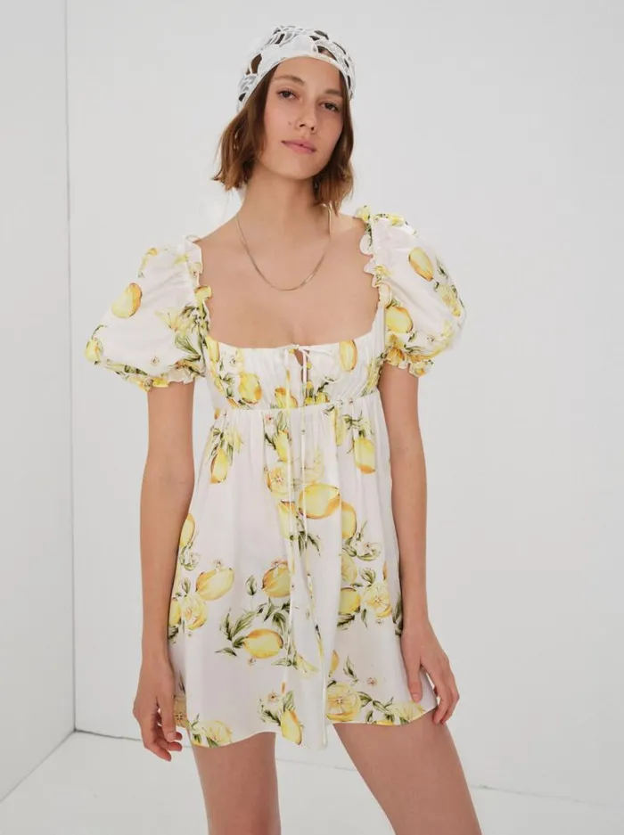 For Love and Lemons Dresses Serafina Mini Dress Yellow 8211 Women For Love and Lemons Dresses Serafina Mini Dress Yellow 8211 Women
