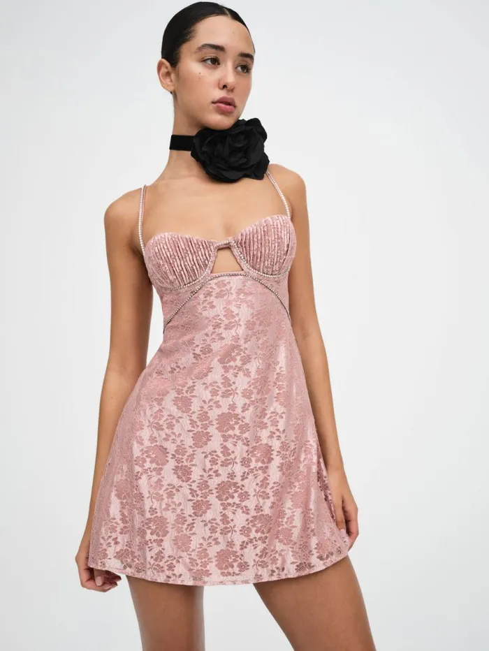 For Love and Lemons Dresses Shai Mini Dress Pink 8211 Women