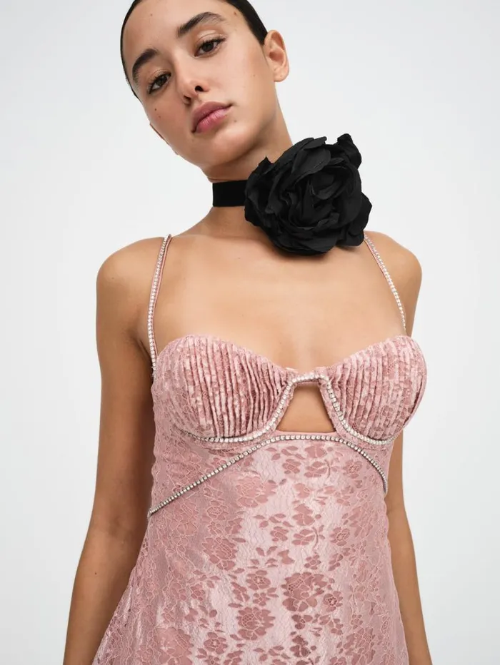 For Love and Lemons Dresses Shai Mini Dress Pink 8211 Women For Love and Lemons Dresses Shai Mini Dress Pink 8211 Women