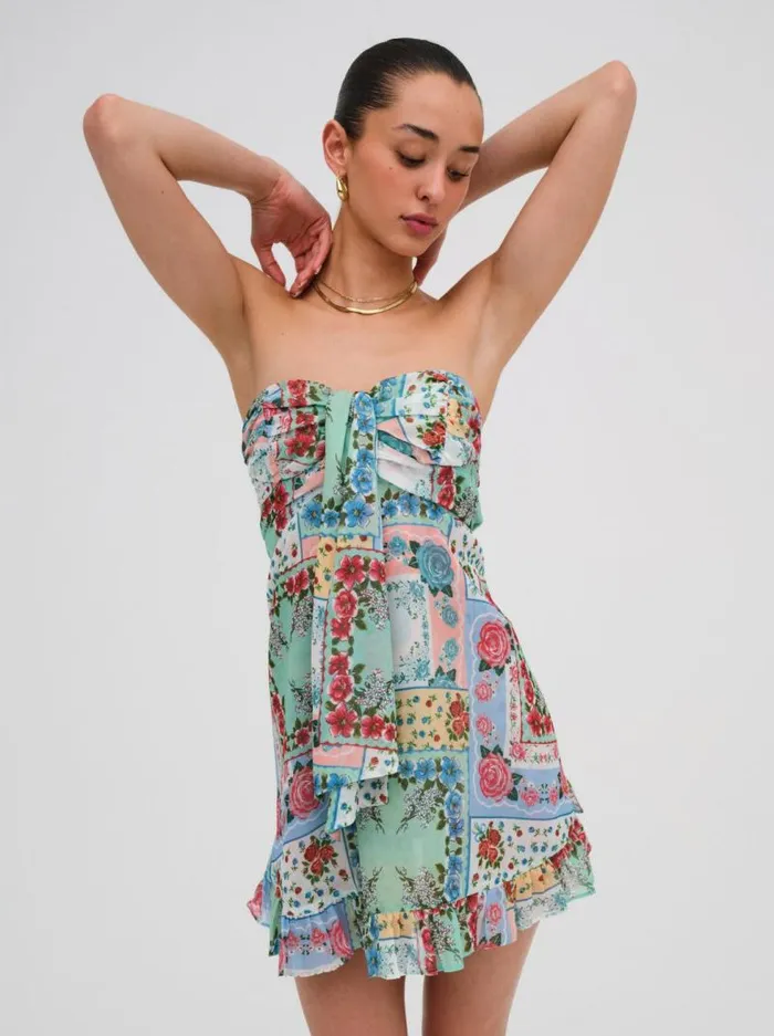 For Love and Lemons Dresses Teagan Mini Dress Multi 8211 Women For Love and Lemons Dresses Teagan Mini Dress Multi 8211 Women