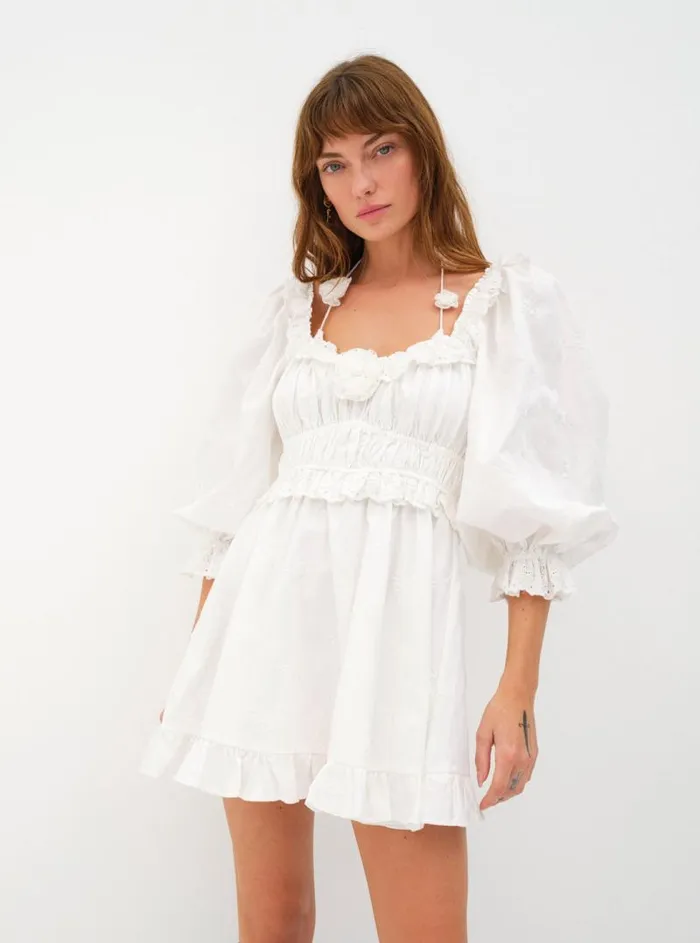 For Love and Lemons Dresses Tiana Mini Dress White 8211 Women