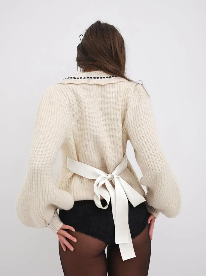 For Love and Lemons Knitwear Jade Cardigan Neutral 8211 Women For Love and Lemons Knitwear Jade Cardigan Neutral 8211 Women