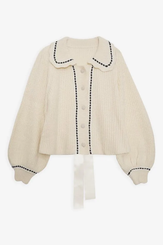 For Love and Lemons Knitwear Jade Cardigan Neutral 8211 Women For Love and Lemons Knitwear Jade Cardigan Neutral 8211 Women