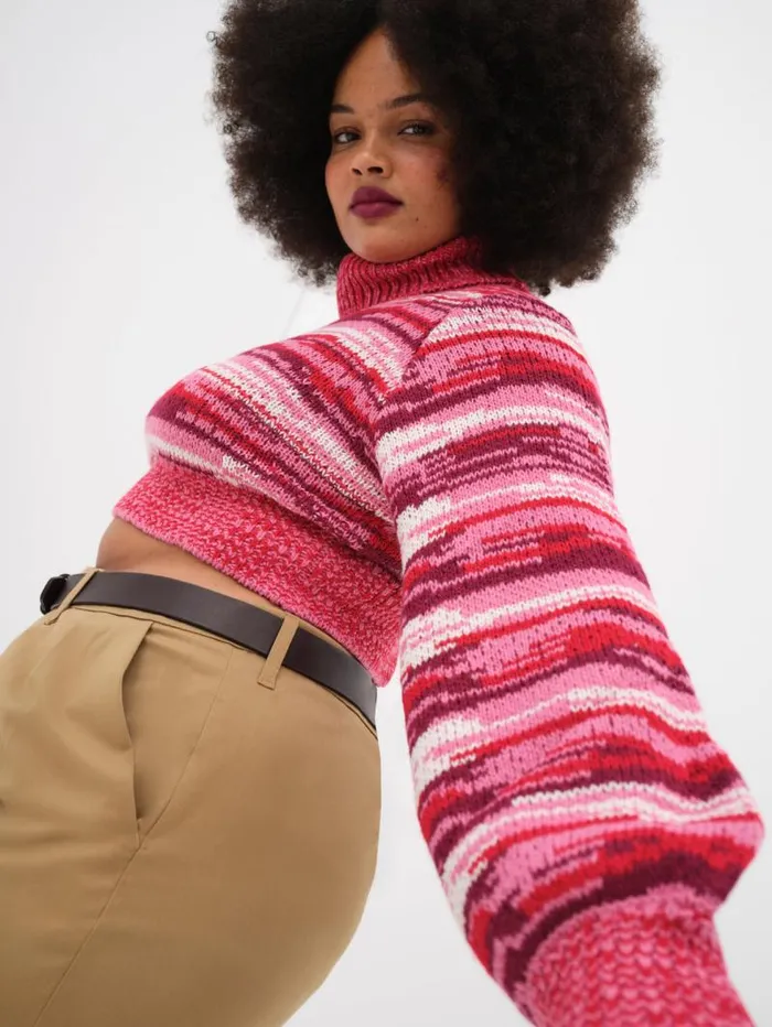 For Love and Lemons Knitwear Wilma Cropped Turtleneck Red 8211 Women For Love and Lemons Knitwear Wilma Cropped Turtleneck Red 8211 Women