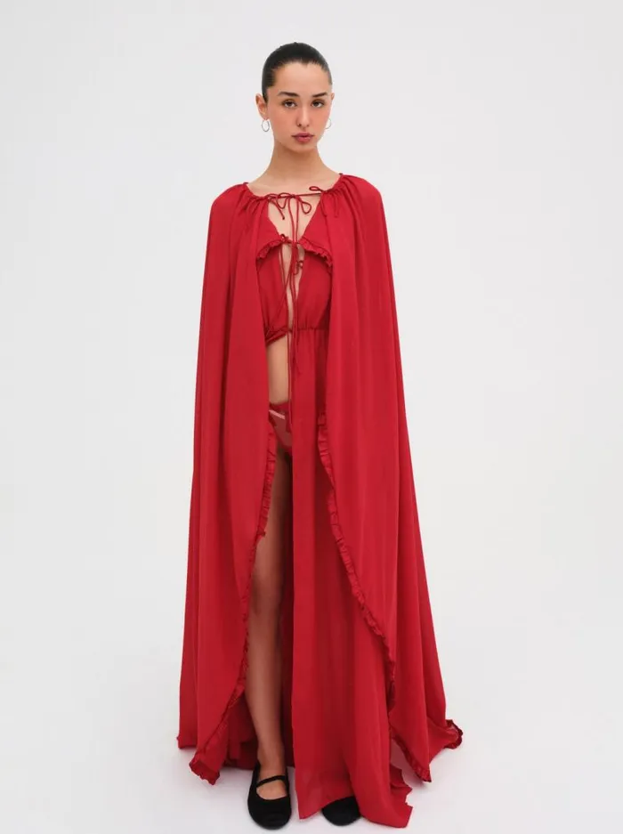 For Love and Lemons Lingerie Acacia Robe Red 8211 Women For Love and Lemons Lingerie Acacia Robe Red 8211 Women