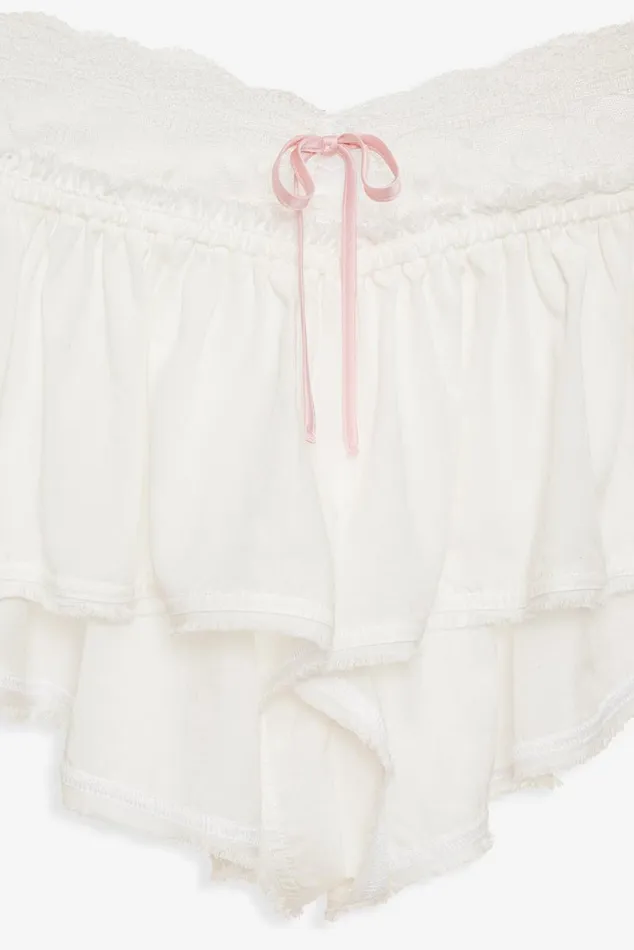 For Love and Lemons Lingerie Alexa Sleep Short Ivory 8211 Women For Love and Lemons Lingerie Alexa Sleep Short Ivory 8211 Women