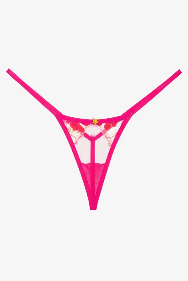 For Love and Lemons Lingerie Anemone Floral Thong Panty Pink 8211 Women For Love and Lemons Lingerie Anemone Floral Thong Panty Pink 8211 Women