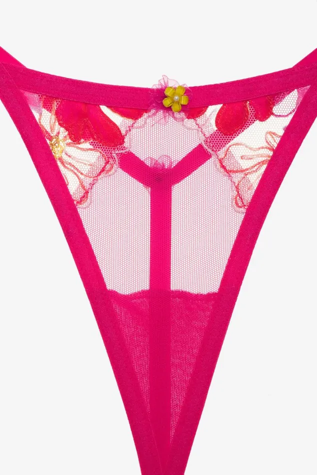For Love and Lemons Lingerie Anemone Floral Thong Panty Pink 8211 Women For Love and Lemons Lingerie Anemone Floral Thong Panty Pink 8211 Women
