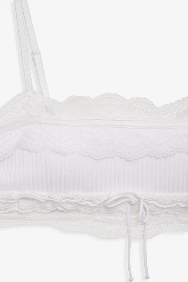 For Love and Lemons Lingerie Dahlia Sleep Bralette White 8211 Women For Love and Lemons Lingerie Dahlia Sleep Bralette White 8211 Women