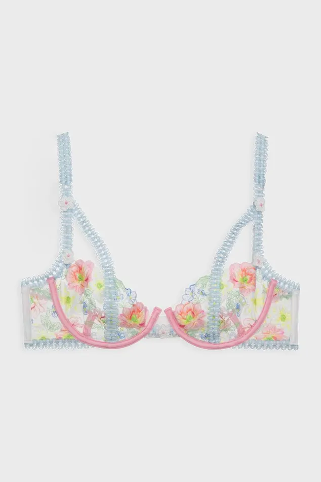 For Love and Lemons Lingerie Daisy Blossom Underwire Bra Multi 8211 Women