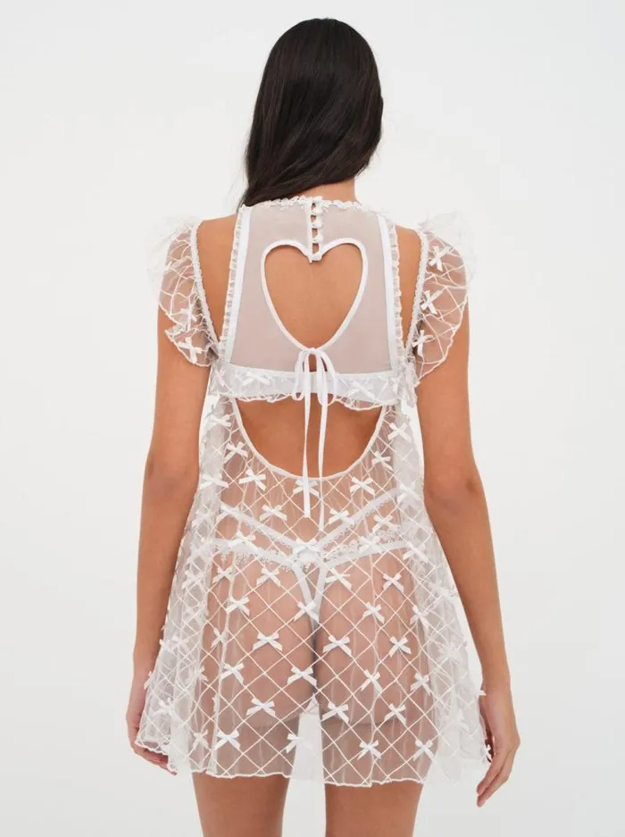For Love and Lemons Lingerie Fiorella Slip Dress White 8211 Women