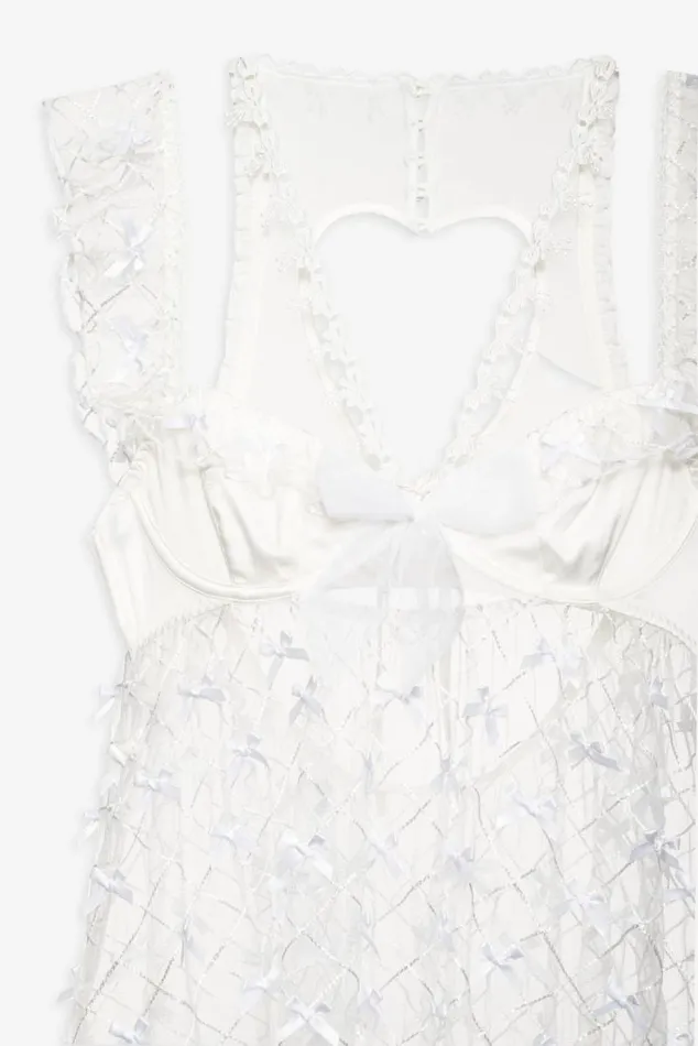 For Love and Lemons Lingerie Fiorella Slip Dress White 8211 Women