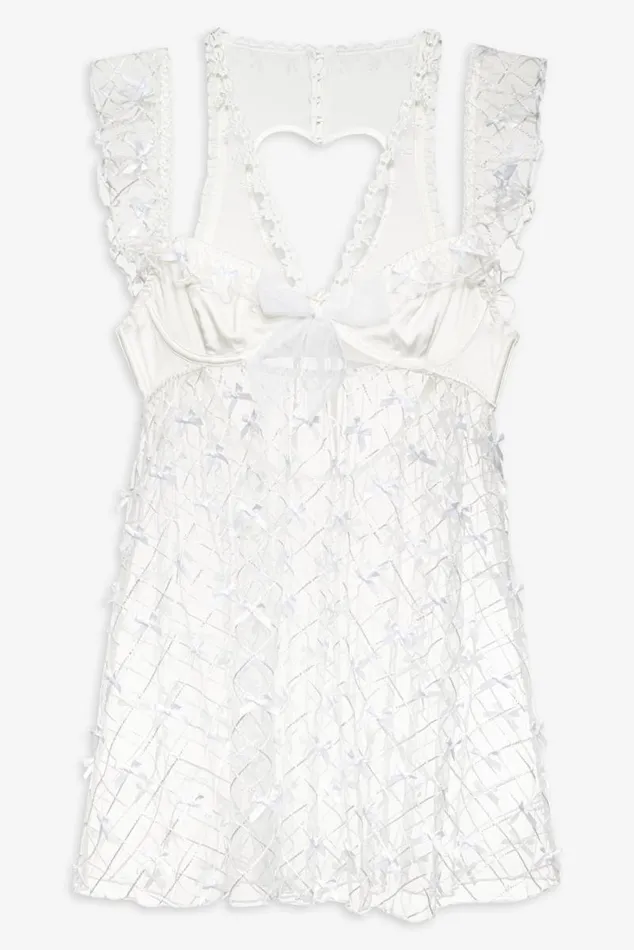 For Love and Lemons Lingerie Fiorella Slip Dress White 8211 Women