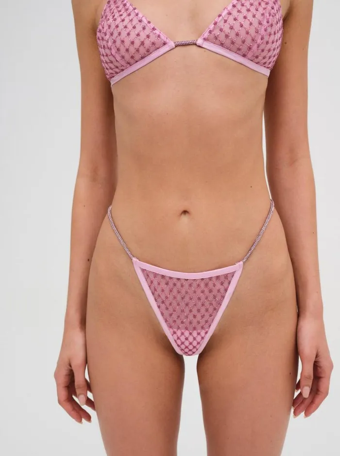 For Love and Lemons Lingerie Glitter Thong Panty Pink 8211 Women For Love and Lemons Lingerie Glitter Thong Panty Pink 8211 Women