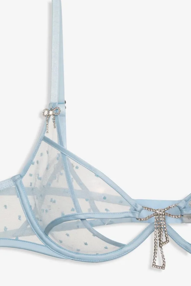 For Love and Lemons Lingerie Izzy Underwire Bra Blue 8211 Women For Love and Lemons Lingerie Izzy Underwire Bra Blue 8211 Women