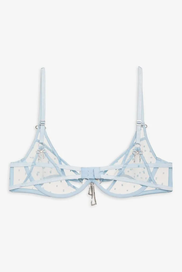 For Love and Lemons Lingerie Izzy Underwire Bra Blue 8211 Women For Love and Lemons Lingerie Izzy Underwire Bra Blue 8211 Women