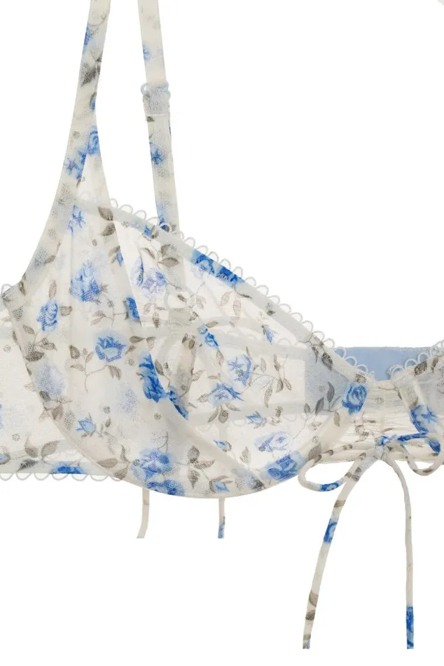 For Love and Lemons Lingerie Lottie Underwire Bra Blue 8211 Women