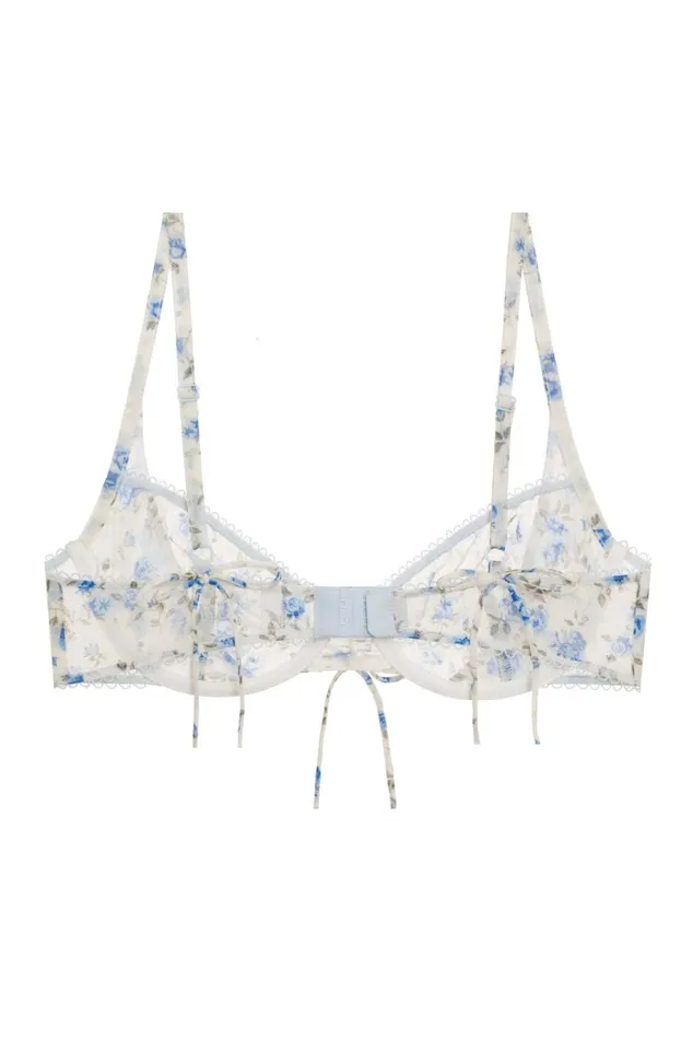For Love and Lemons Lingerie Lottie Underwire Bra Blue 8211 Women