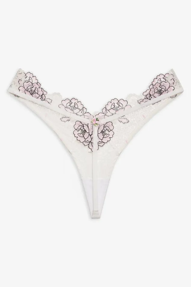 For Love and Lemons Lingerie Matilda Thong Panty White 8211 Women For Love and Lemons Lingerie Matilda Thong Panty White 8211 Women