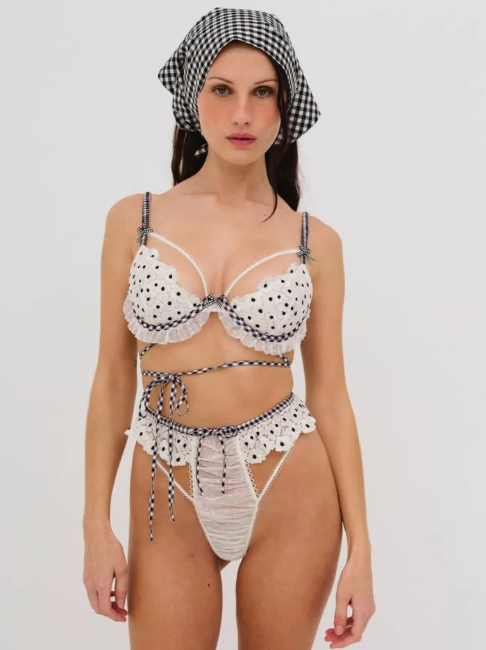 For Love and Lemons Lingerie Odette High Waisted Panty Ivory 8211 Women