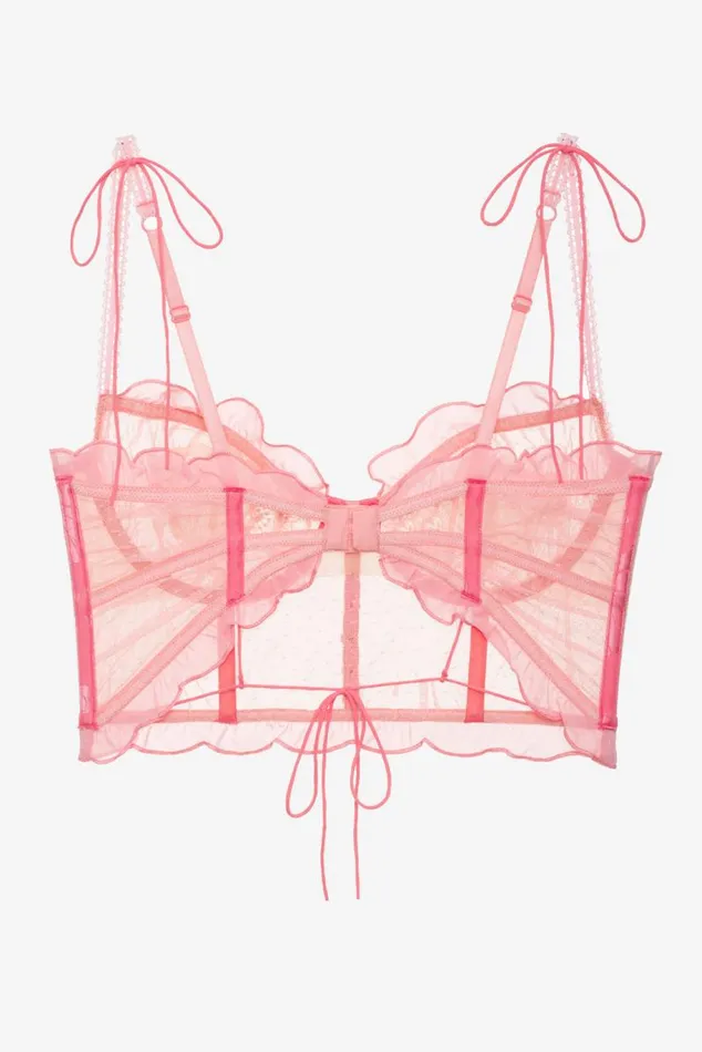 For Love and Lemons Lingerie Seashell Bustier Pink 8211 Women For Love and Lemons Lingerie Seashell Bustier Pink 8211 Women
