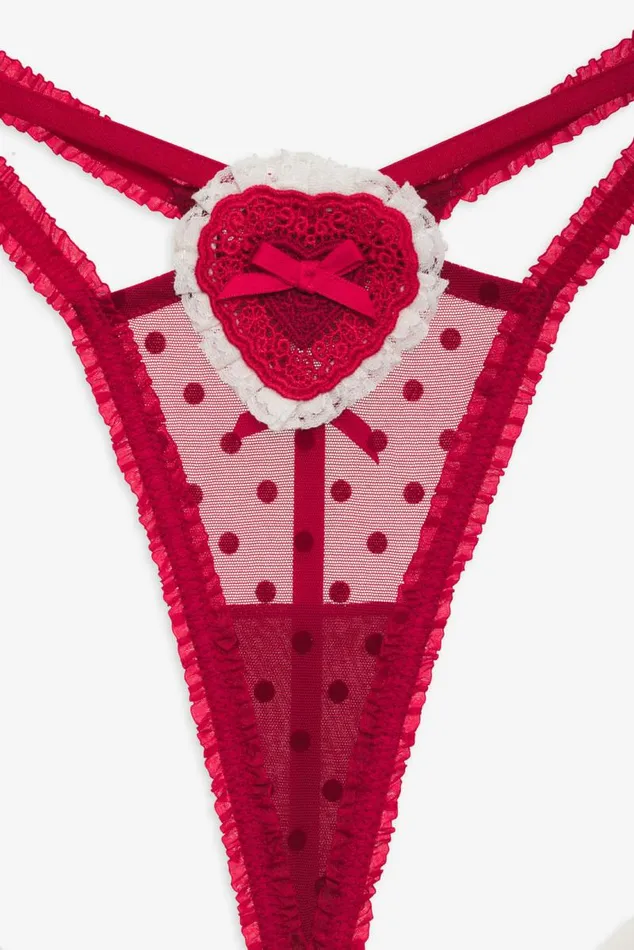 For Love and Lemons Lingerie Velma Thong Panty Red 8211 Women For Love and Lemons Lingerie Velma Thong Panty Red 8211 Women