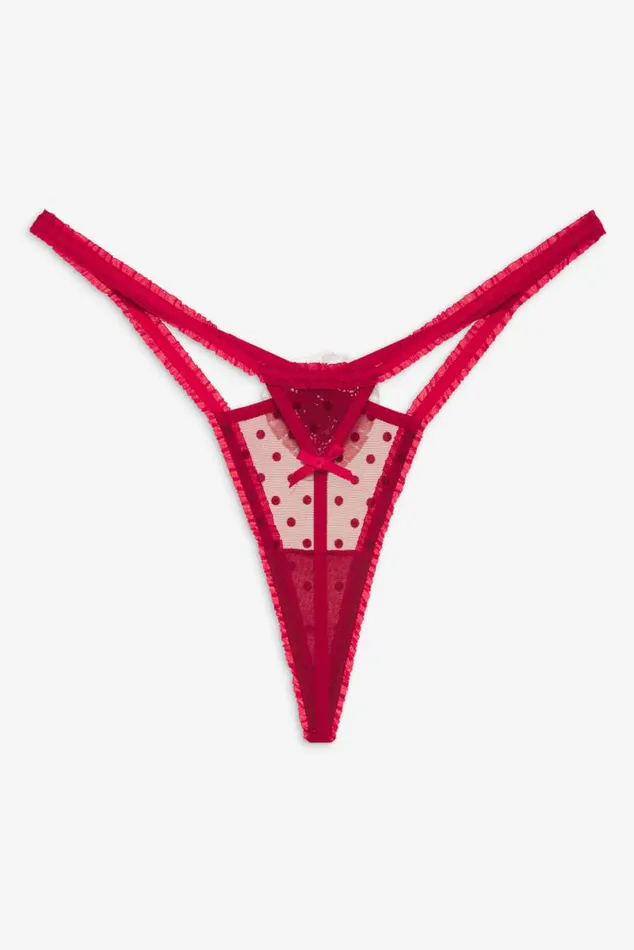 For Love and Lemons Lingerie Velma Thong Panty Red 8211 Women For Love and Lemons Lingerie Velma Thong Panty Red 8211 Women