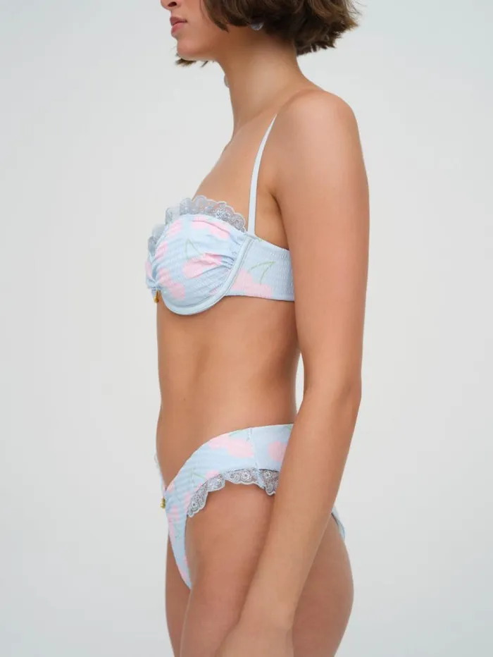 For Love and Lemons Swim Graceanne Ruffle Bikini Bottom Blue 8211 Women For Love and Lemons Swim Graceanne Ruffle Bikini Bottom Blue 8211 Women