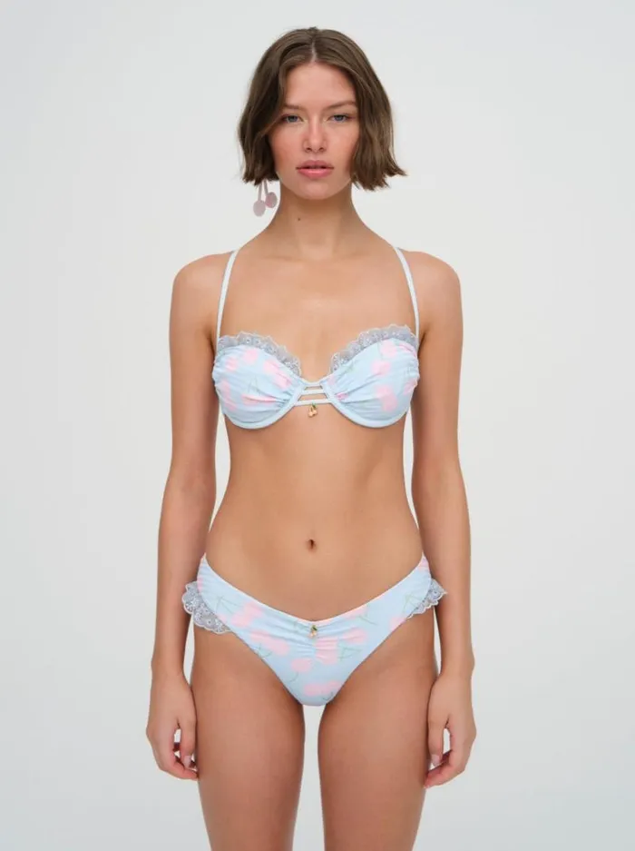 For Love and Lemons Swim Graceanne Underwire Bikini Top Blue 8211 Women For Love and Lemons Swim Graceanne Underwire Bikini Top Blue 8211 Women