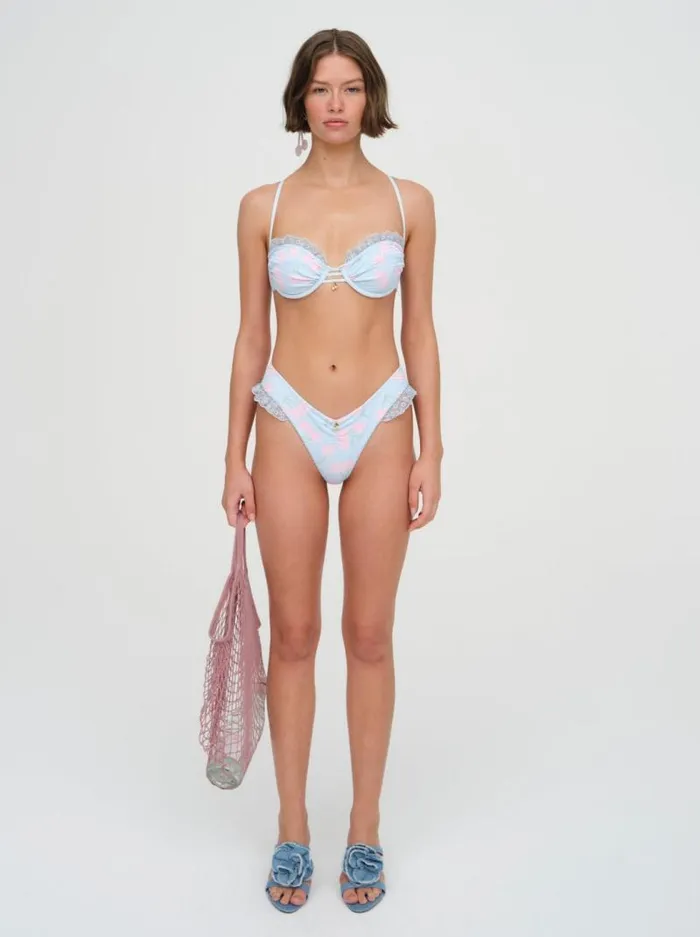 For Love and Lemons Swim Graceanne Underwire Bikini Top Blue 8211 Women For Love and Lemons Swim Graceanne Underwire Bikini Top Blue 8211 Women