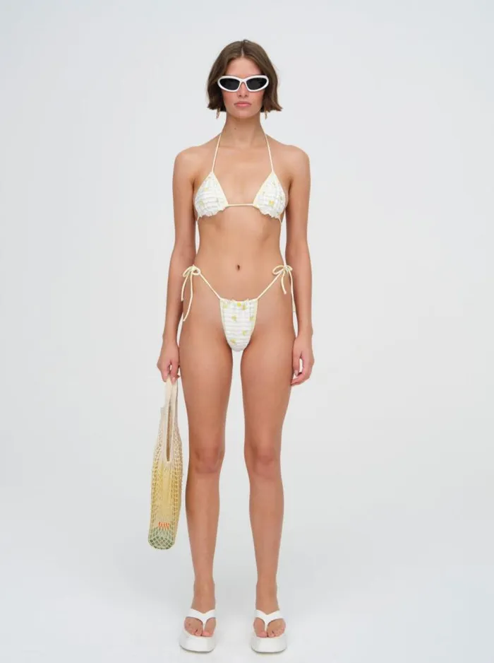 For Love and Lemons Swim Lisbet String Bikini Bottom White 8211 Women For Love and Lemons Swim Lisbet String Bikini Bottom White 8211 Women