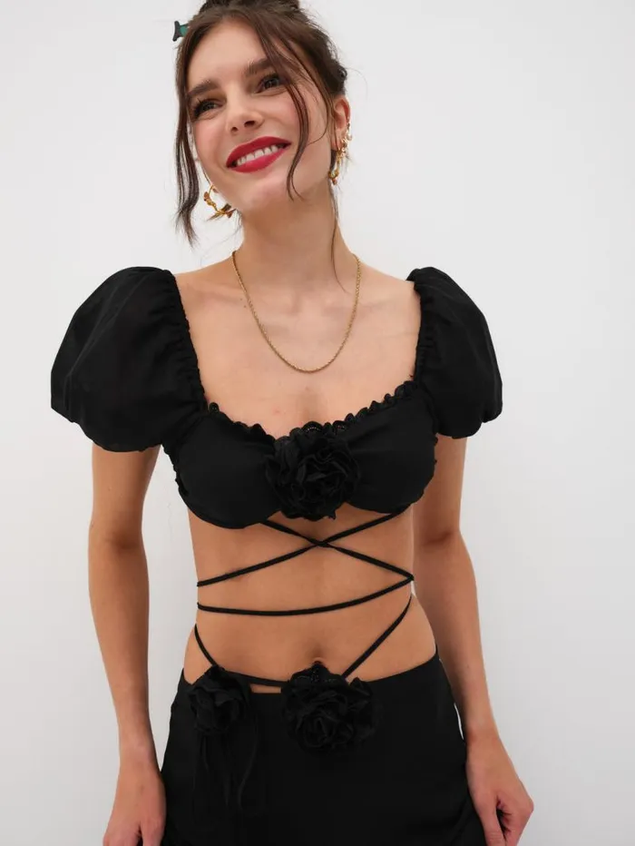 For Love and Lemons Tops Adella Top Black 8211 Women For Love and Lemons Tops Adella Top Black 8211 Women