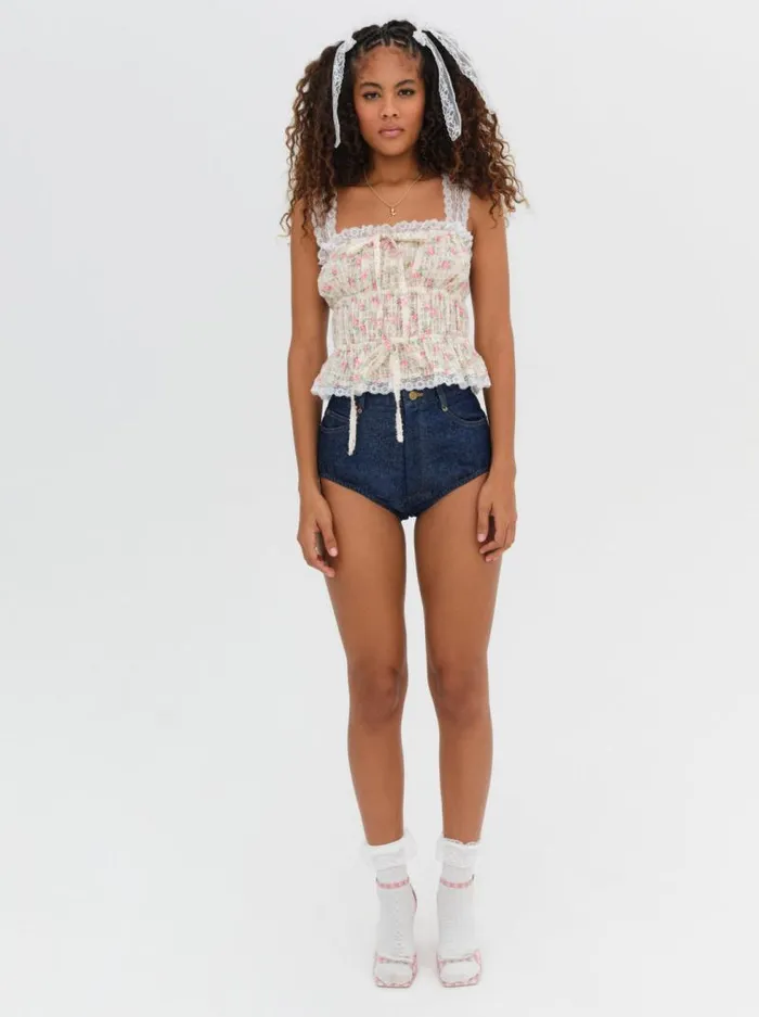 For Love and Lemons Tops Amelia Top White 8211 Women For Love and Lemons Tops Amelia Top White 8211 Women
