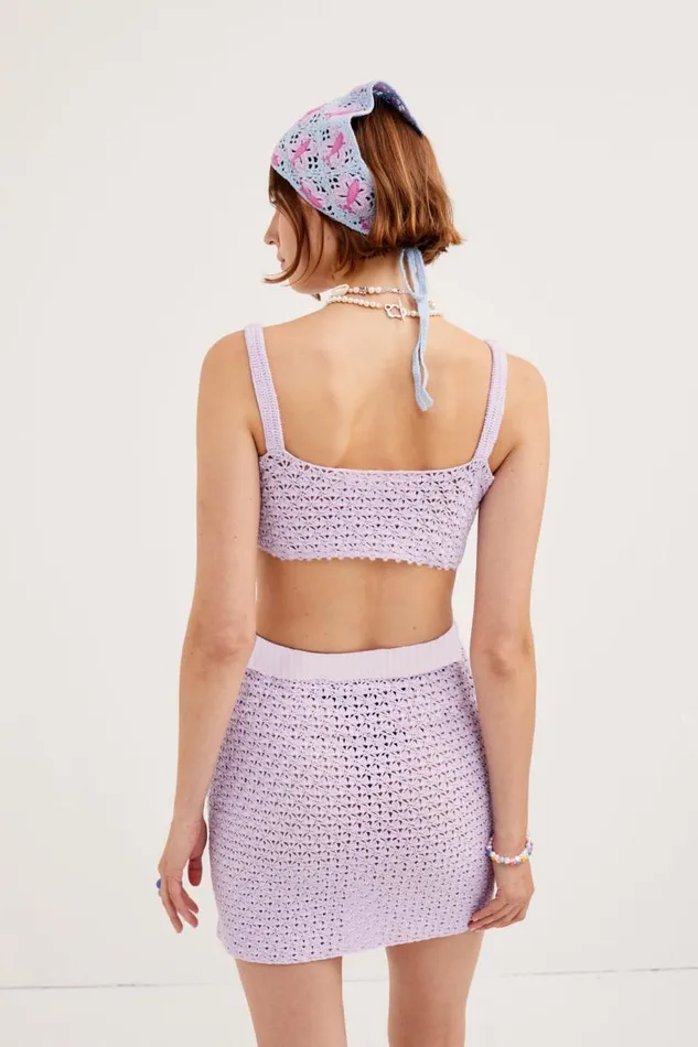 For Love and Lemons Tops Charlotte Bralette Top Purple 8211 Women