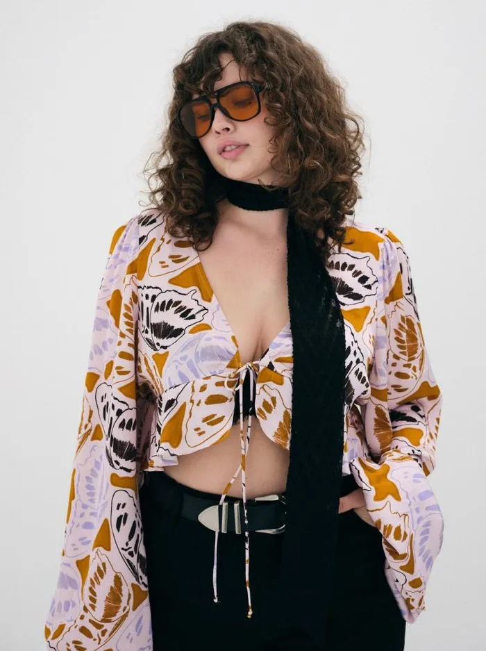 For Love and Lemons Tops Esmeralda Crop Top Orange 8211 Women For Love and Lemons Tops Esmeralda Crop Top Orange 8211 Women
