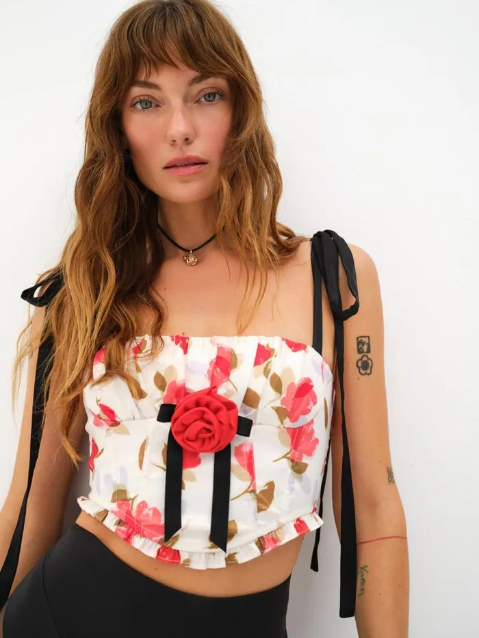 For Love and Lemons Tops Gayane Bustier Top White 8211 Women