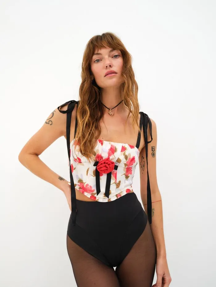 For Love and Lemons Tops Gayane Bustier Top White 8211 Women For Love and Lemons Tops Gayane Bustier Top White 8211 Women