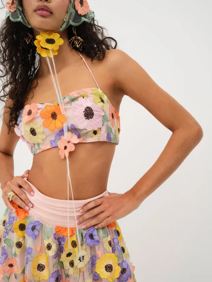 For Love and Lemons Tops Piccola Crop Top Multi 8211 Women For Love and Lemons Tops Piccola Crop Top Multi 8211 Women