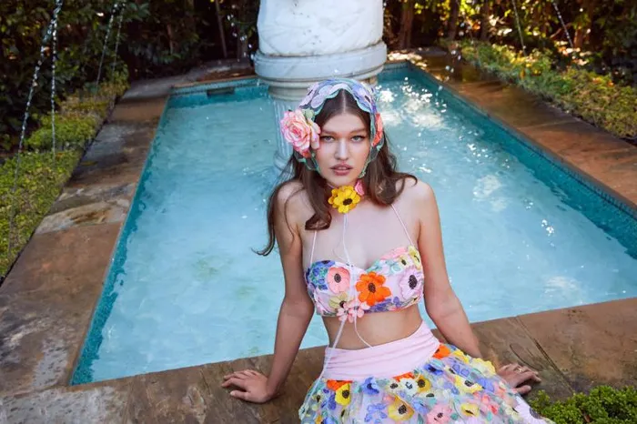 For Love and Lemons Tops Piccola Crop Top Multi 8211 Women For Love and Lemons Tops Piccola Crop Top Multi 8211 Women